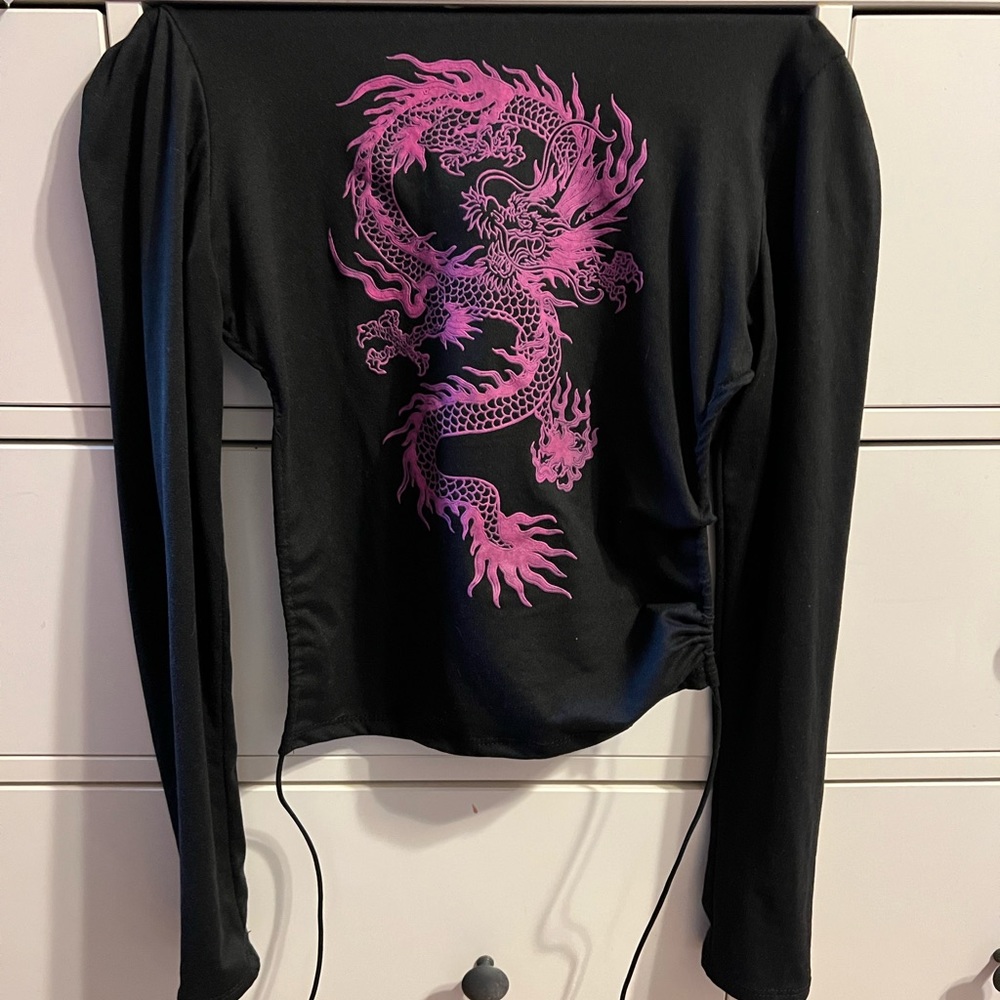 Long sleeve crop top